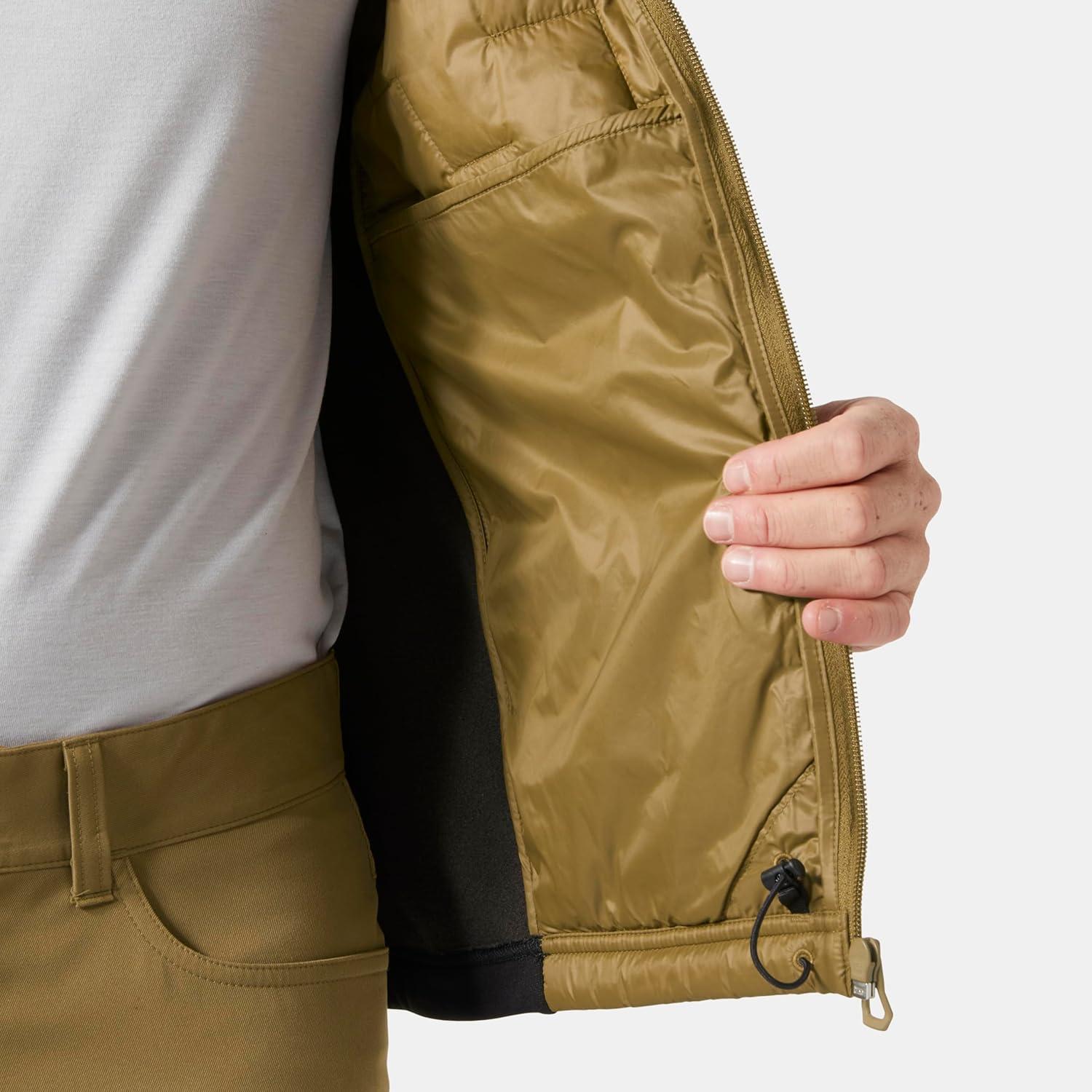 imageHellyHansen Lifaloft Insulator Jacket for Men Lightweight Coat AthleticShellJackets WaterResistant Windproof718 SepiaBlack