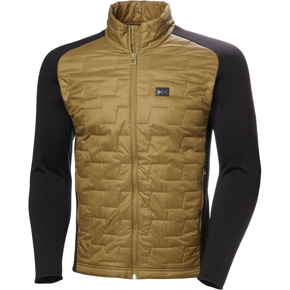 imageHellyHansen Lifaloft Insulator Jacket for Men Lightweight Coat AthleticShellJackets WaterResistant Windproof718 SepiaBlack