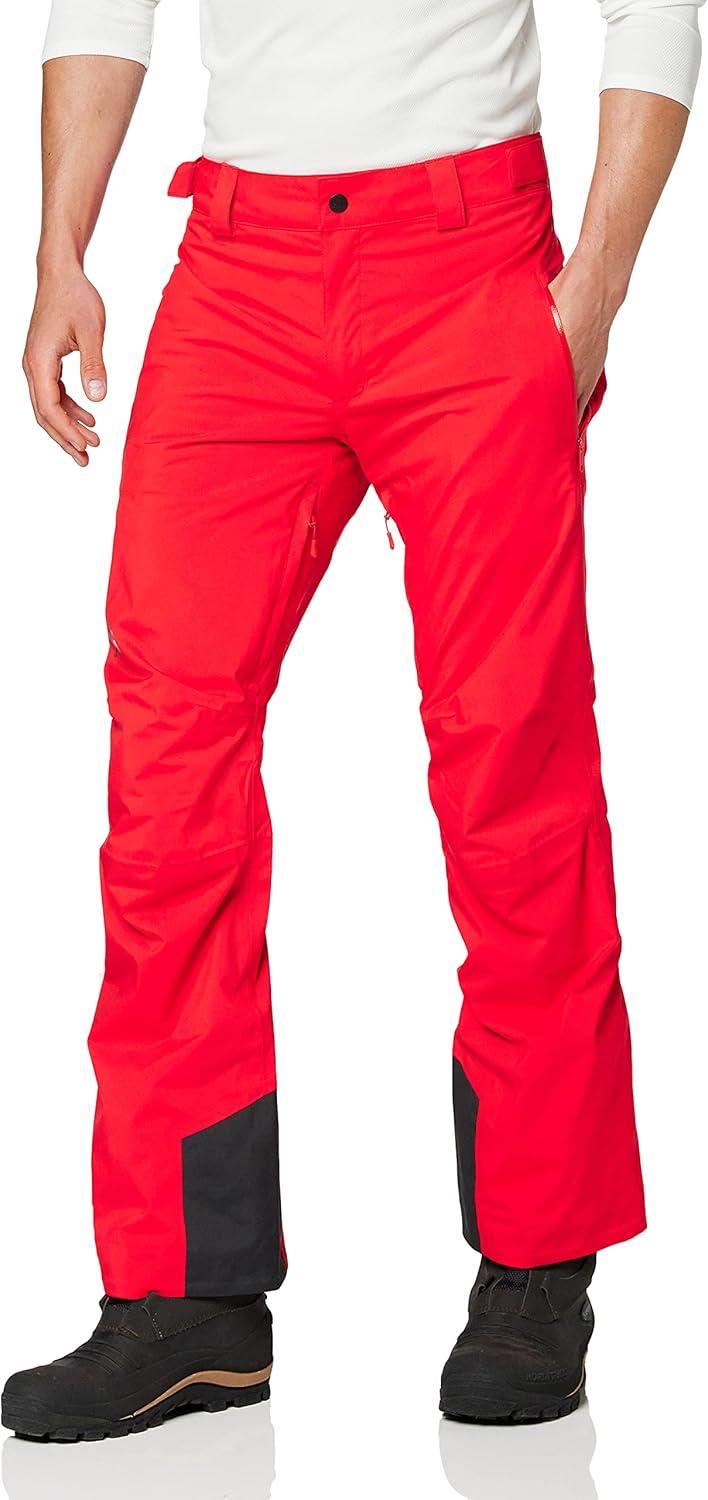 imageHelly Hansen Insulated Ski Pants Waterproof Mens Snow Pants Breathable Cold Weather Gear Insulated Work Trousers222 Alert Red