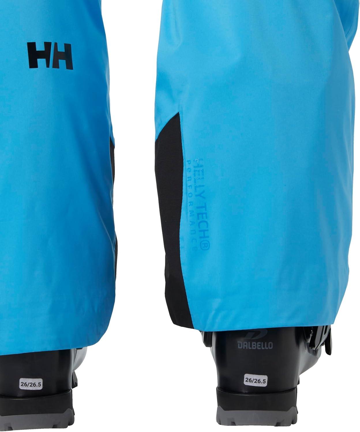 imageHelly Hansen Insulated Ski Pants Waterproof Mens Snow Pants Breathable Cold Weather Gear Insulated Work Trousers645 Cyan