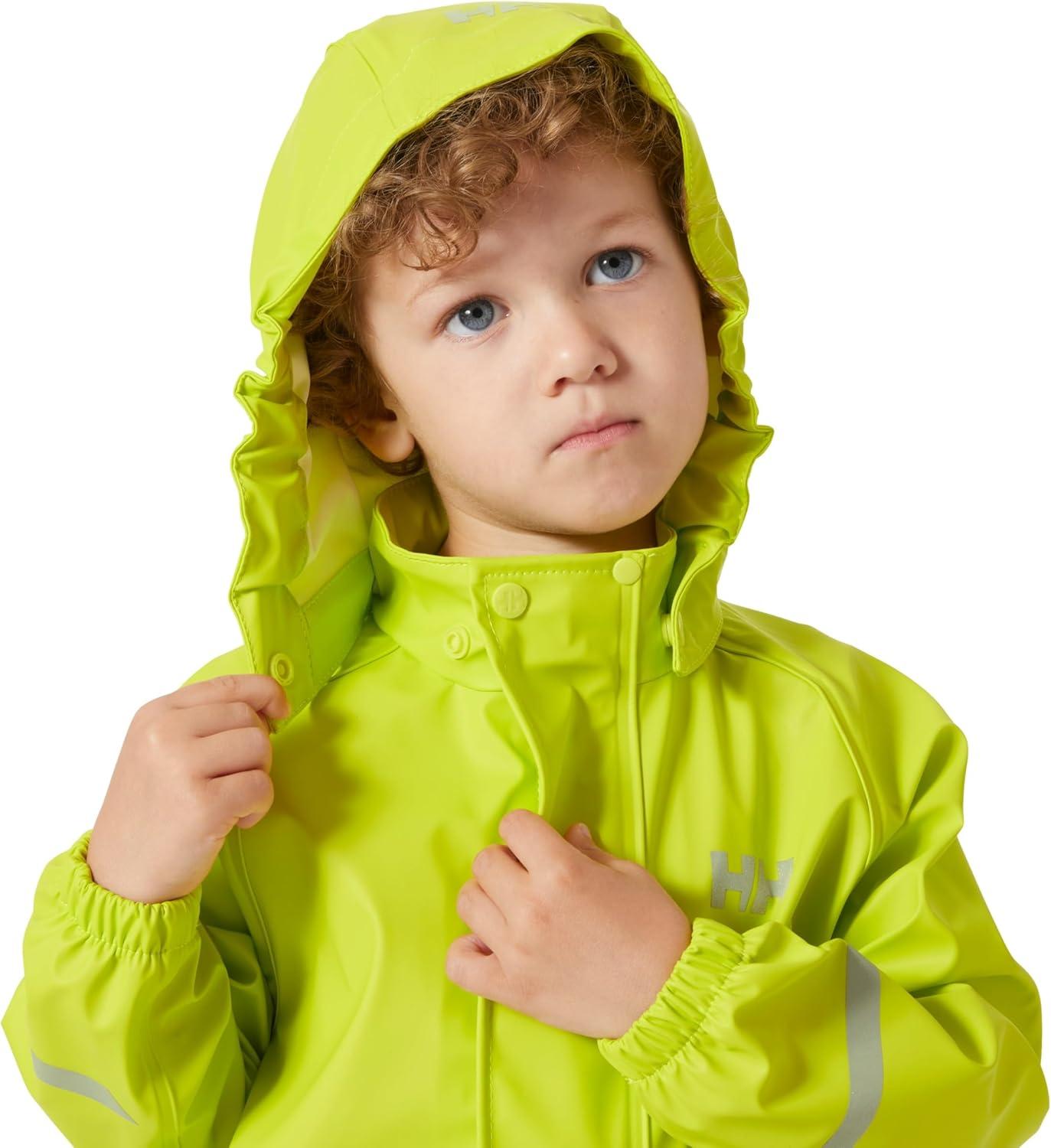 imageHelly Hansen Unisex Kids Bergen 20 Pu Rainset390 Jungle Green