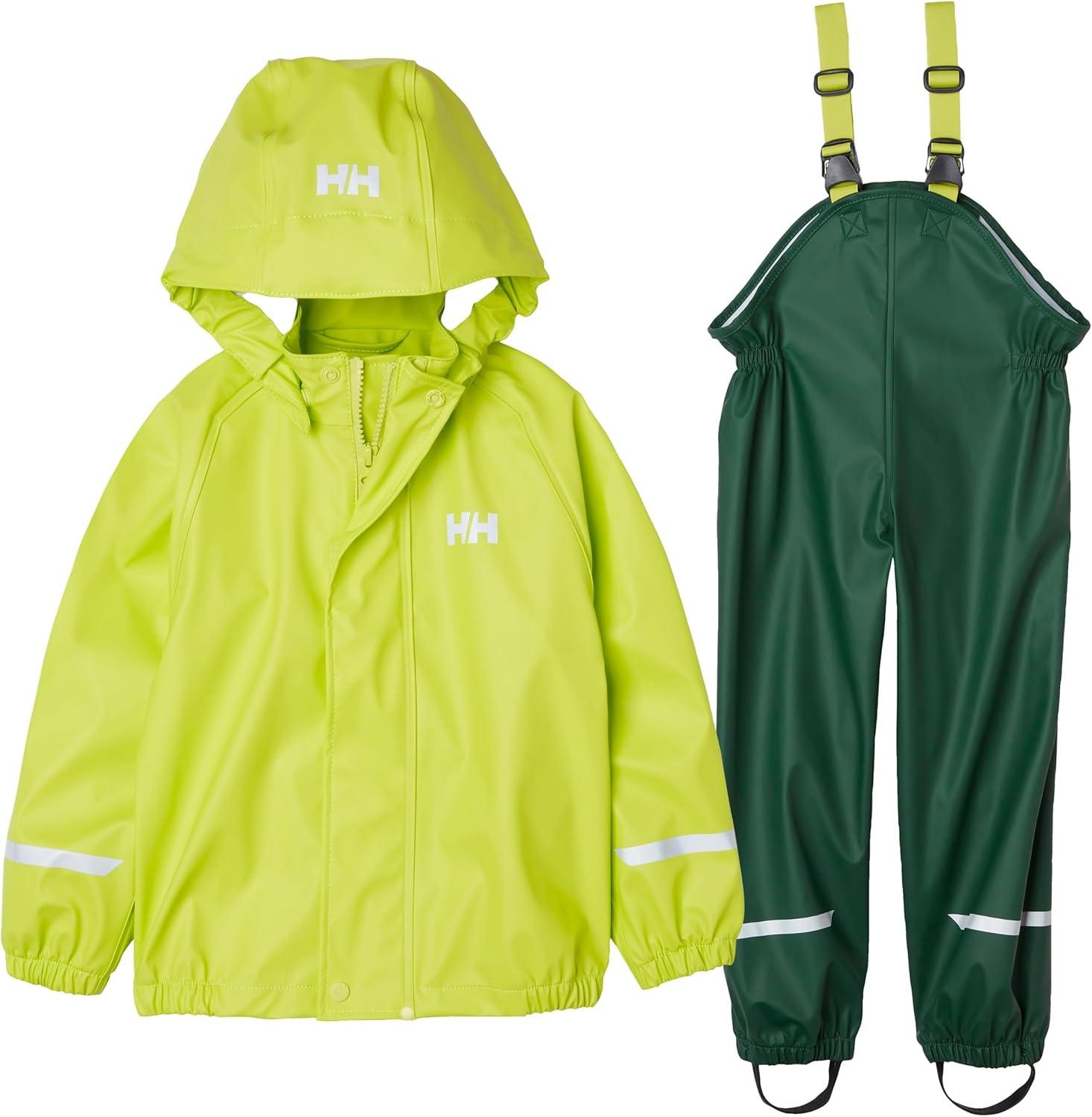 imageHelly Hansen Unisex Kids Bergen 20 Pu Rainset390 Jungle Green
