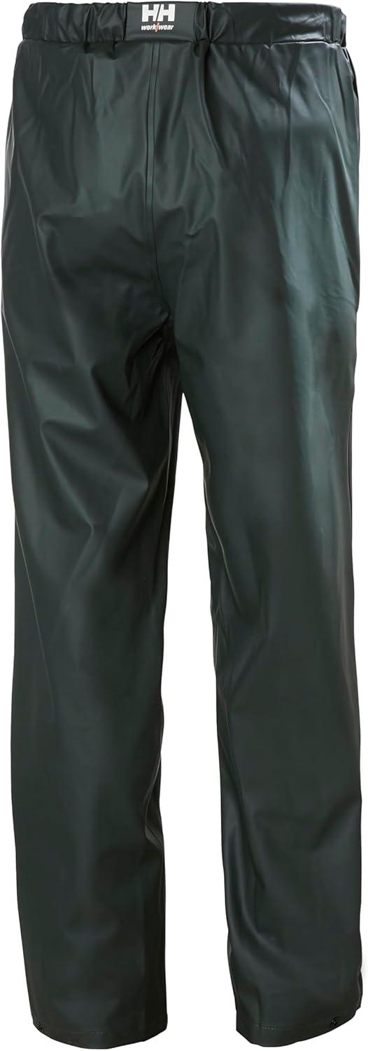imageHelly Hansen Voss Rain Pant PUCoated WeldedSeam Waterproof Pants Reflective Commuter Rainwear Adjustable Hem490 Dark Green