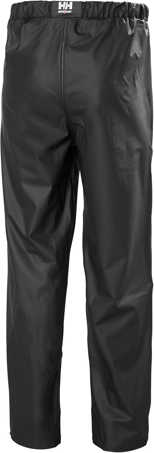 imageHelly Hansen Voss Rain Pant PUCoated WeldedSeam Waterproof Pants Reflective Commuter Rainwear Adjustable Hem990 Black