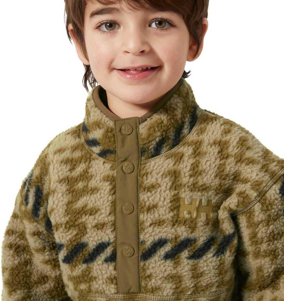 imageHelly Hansen unisexchild Frosty Pile Sweater718 Sepia Broxburn Aop