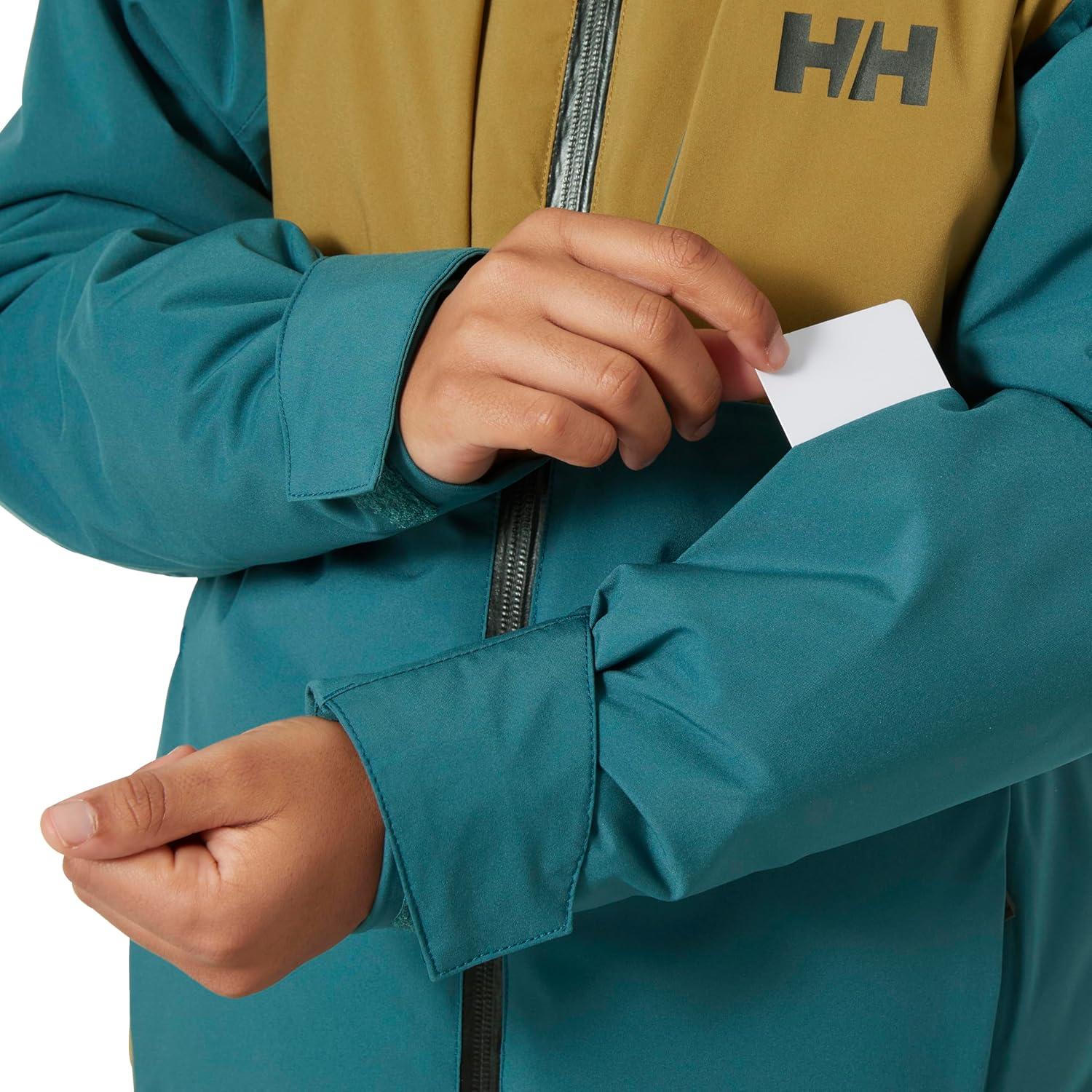 imageHellyHansen Junior Alpha Jacket Waterproof amp Windproof Ideal for Kids Outdoor Adventures Breathable Unisex Design453 Dark Creek