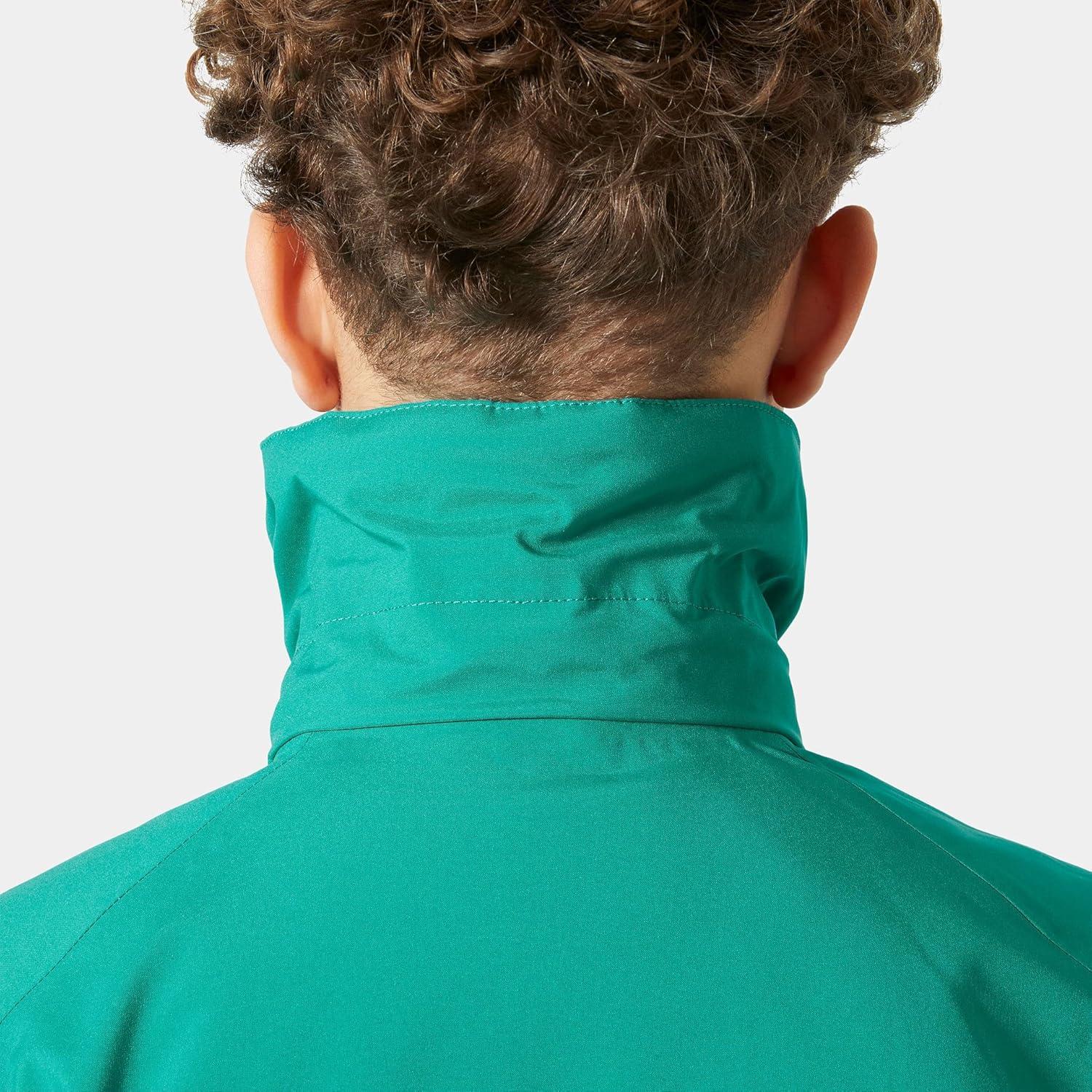 imageHellyHansen Junior Alpha Jacket Waterproof amp Windproof Ideal for Kids Outdoor Adventures Breathable Unisex Design466 Signal Green