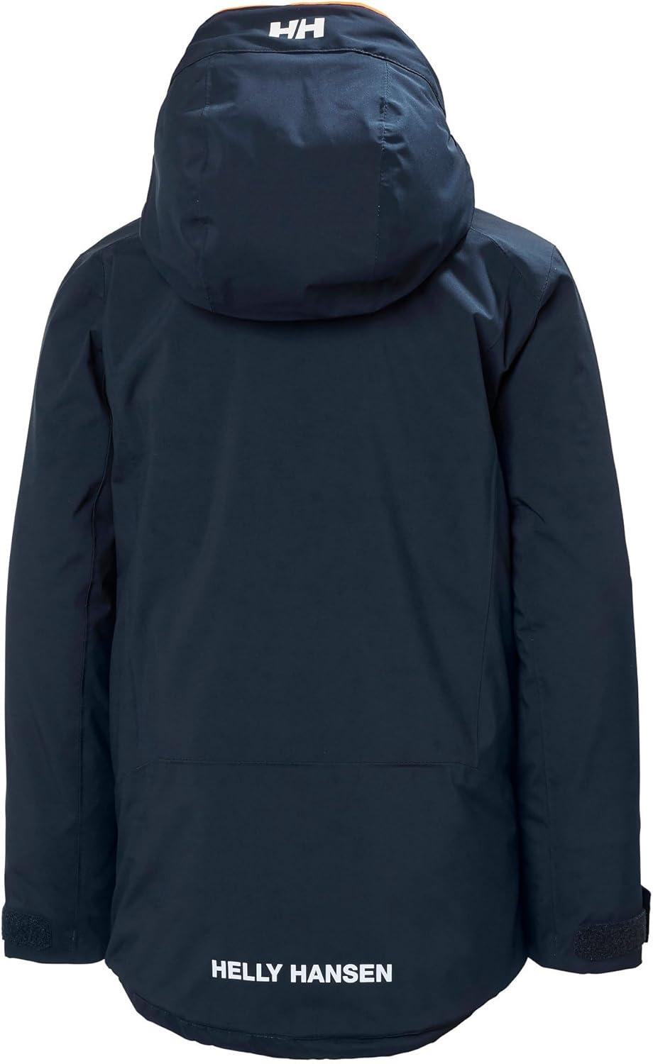 imageHellyHansen Junior Alpha Jacket Waterproof amp Windproof Ideal for Kids Outdoor Adventures Breathable Unisex Design597 Navy