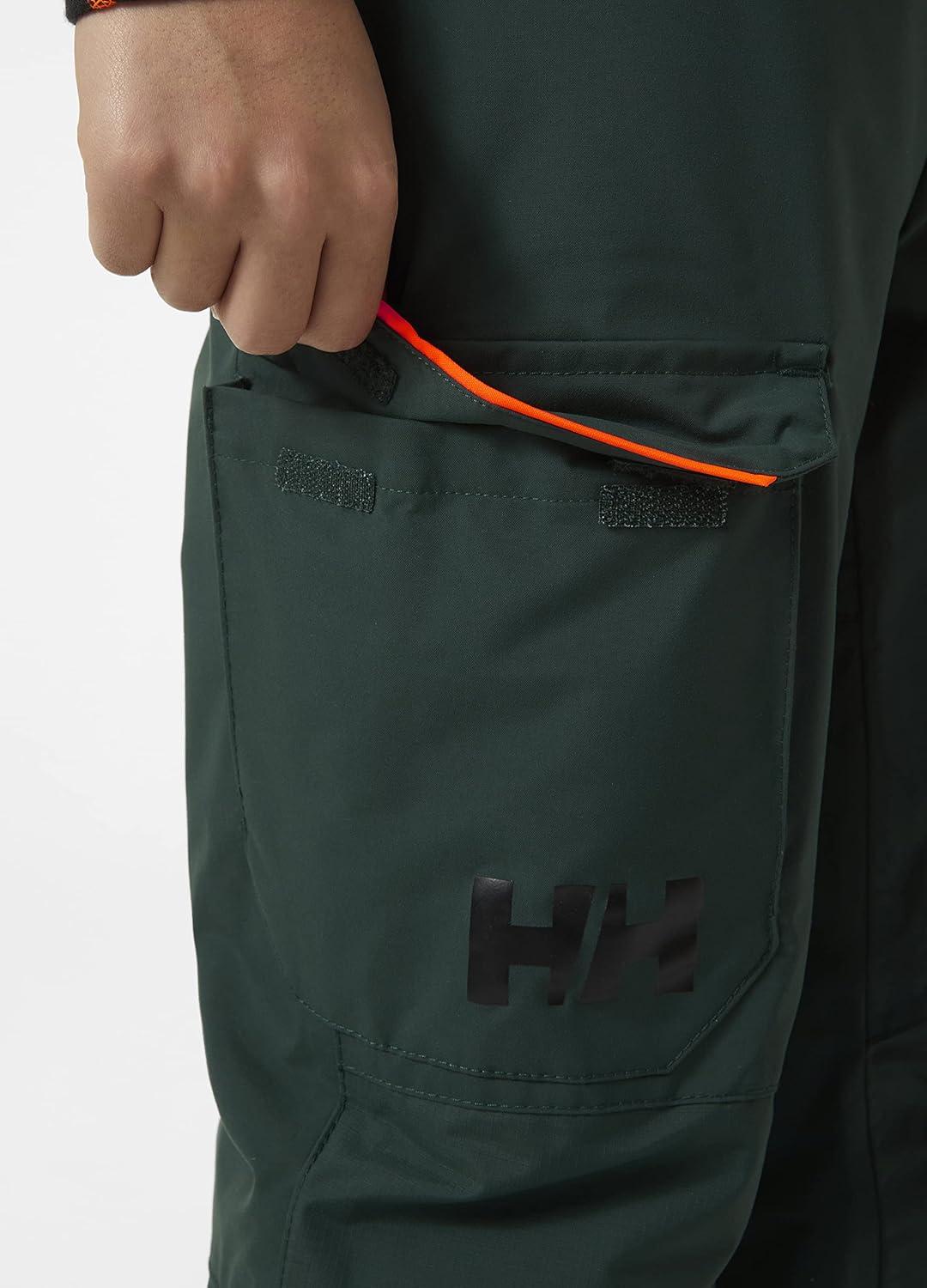 imageHellyHansen Junior Summit 20 Bib Pant Unisex Waterproof Ski amp Snowboard Overalls Adjustable Fit Breathable Durable495 Darkest Spruce
