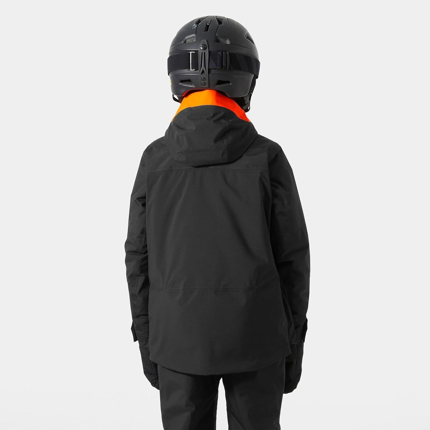 imageHellyHansen Junior Summit 20 Jacket Unisex Waterproof Windproof Breathable Youth Outerwear for Outdoor Adventures990 Black
