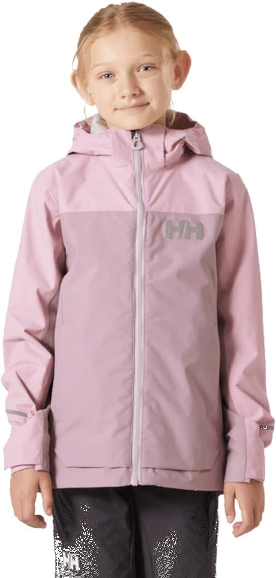 imageHellyHansen Sogndal Jacket Junior Unisex Waterproof Shell Jacket Lightweight Outdoor Sportswear676 Purple Clay