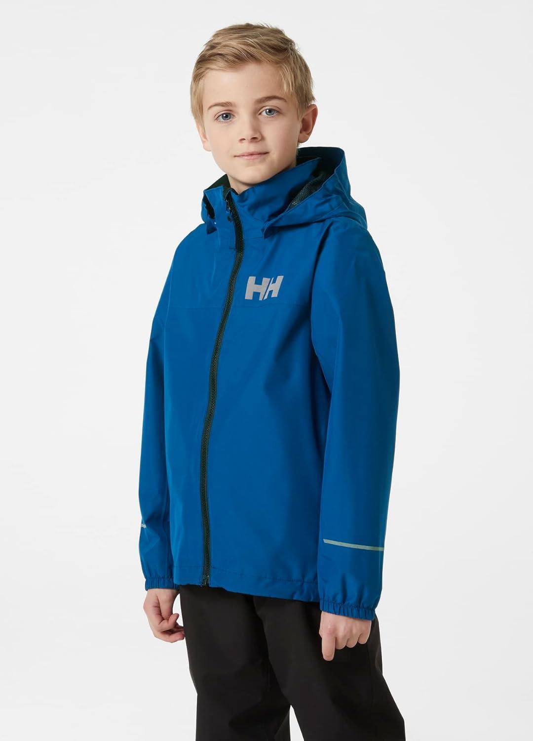 imageHellyHansen unisexchild Helly Hansen Juell Rain Jacket606 Deep Fjord