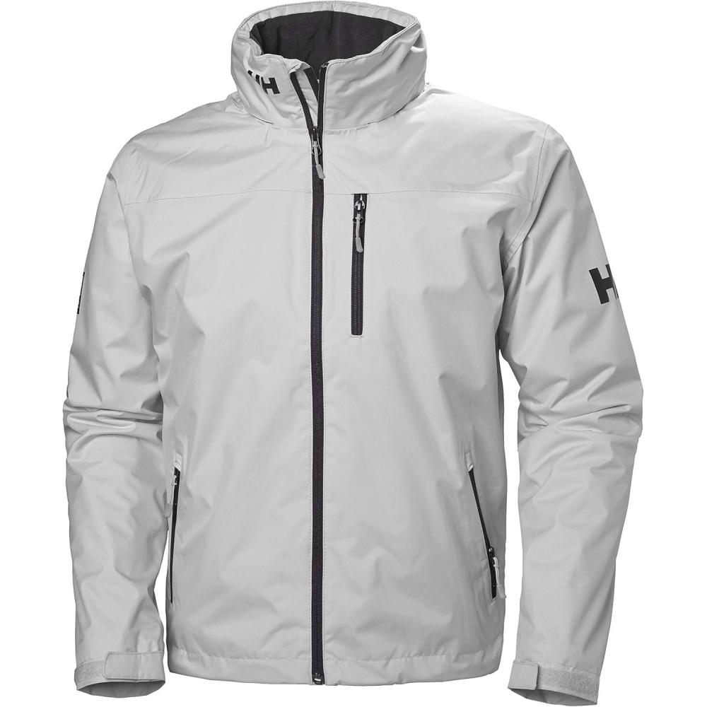 imageHelly Hansen 33874 Mens Crew Hooded Midlayer Jacket853 Grey Fog