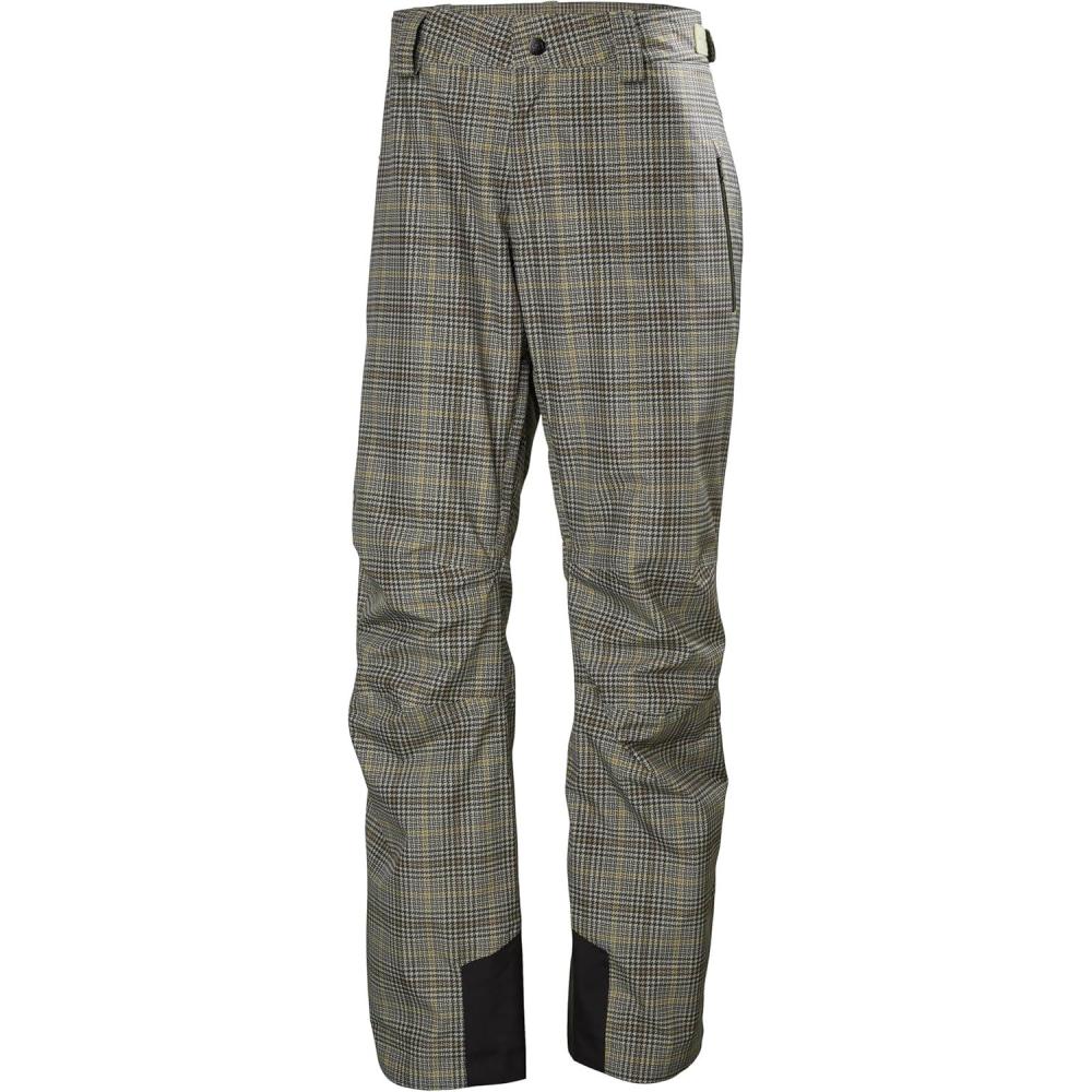 imageHelly Hansen Insulated Ski Pants Waterproof Mens Snow Pants Breathable Cold Weather Gear Insulated Work Trousers757 Pebble Broxburn Plaid Aop
