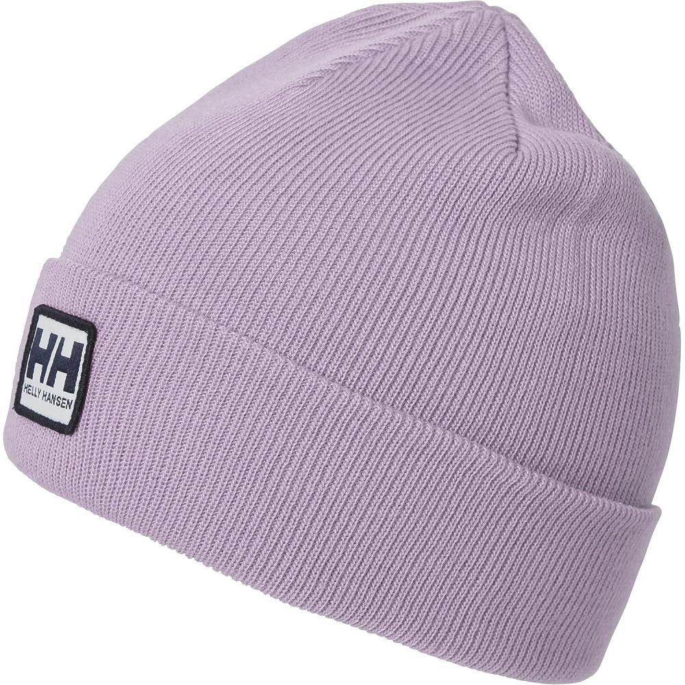 imageHelly Hansen UnisexChild Kids Outline Knitted Hh Iconic Logo Brand Beanie692 Dusty Syrin
