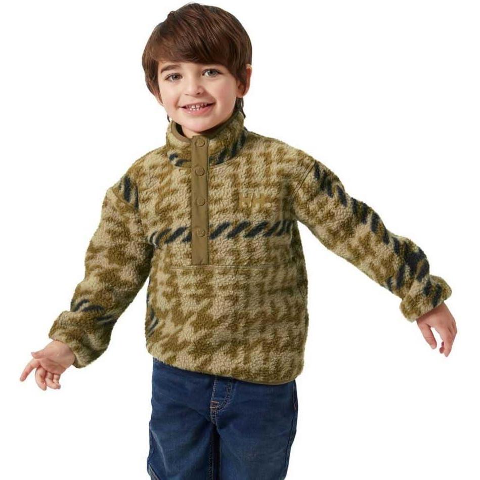 imageHelly Hansen unisexchild Frosty Pile Sweater718 Sepia Broxburn Aop