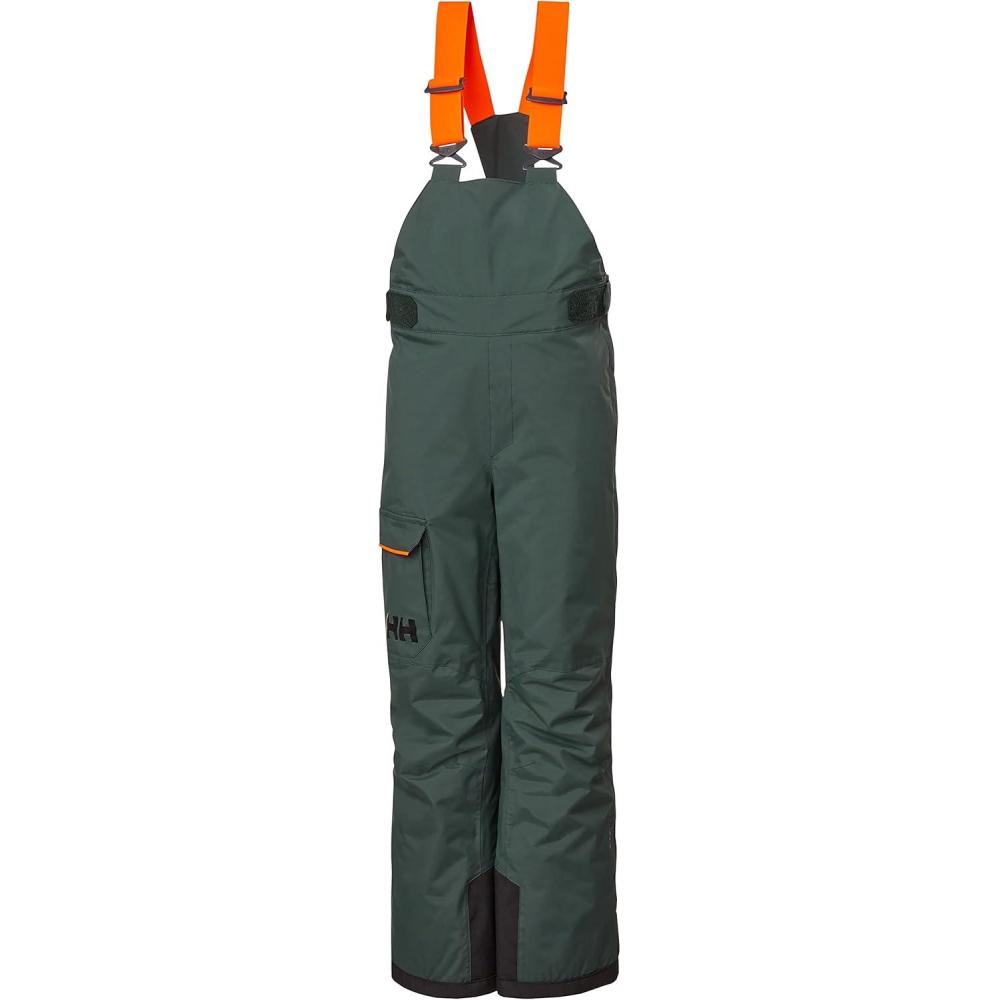 imageHellyHansen Junior Summit 20 Bib Pant Unisex Waterproof Ski amp Snowboard Overalls Adjustable Fit Breathable Durable495 Darkest Spruce