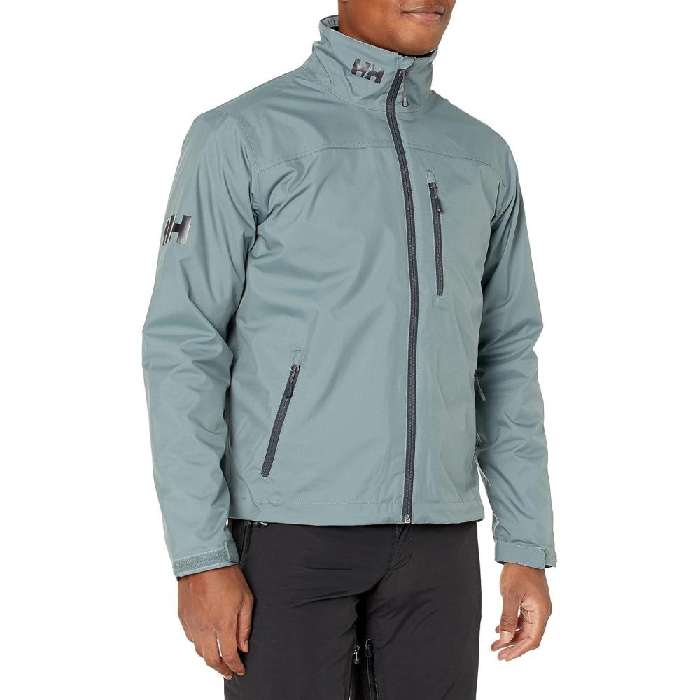imageHellyHansen mens Crew Midlayer Fleece Lined Waterproof Windproof Rain Jacket591 Trooper