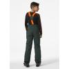 Helly-Hansen Junior Summit 2.0 Bib Pant, Unisex Waterproof Ski & Snowboard Overalls, Adjustable Fit, Breathable, Durable(495 Darkest Spruce)