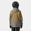Helly-Hansen Junior Summit 2.0 Jacket – Unisex Waterproof Windproof Breathable Youth Outerwear for Outdoor Adventures(718 Sepia Aop)