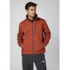 Helly-Hansen mens Crew Midlayer Fleece Lined Waterproof Windproof Rain Jacket(199 Red Brick)
