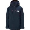 Helly-Hansen Junior Alpha Jacket, Waterproof & Windproof, Ideal for Kids’ Outdoor Adventures, Breathable, Unisex Design(598 Navy)
