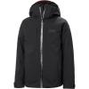 Helly-Hansen Junior Alpha Jacket, Waterproof & Windproof, Ideal for Kids’ Outdoor Adventures, Breathable, Unisex Design(990 Black)