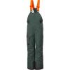 Helly-Hansen Junior Summit 2.0 Bib Pant, Unisex Waterproof Ski & Snowboard Overalls, Adjustable Fit, Breathable, Durable(495 Darkest Spruce)