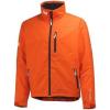 Helly-Hansen mens Crew Midlayer Fleece Lined Waterproof Windproof Rain Jacket(244 Orange Lightning)