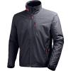 Helly-Hansen mens Crew Midlayer Fleece Lined Waterproof Windproof Rain Jacket(994 Graphite Blue)