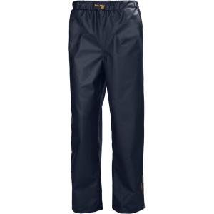 Helly Hansen Gale Waterproof Men’s Rain Pants – Elastic Overpants and Bottom Leg with Snap – Professional Grade Durability(590 Navy)