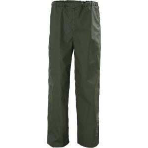 Helly Hansen Mandal Waterproof Rain Pants – PVC-Coated Waterproof Overpants – Adjustable Fishing Pants – Work Rain Gear(480 Army Green)