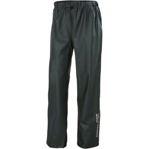 Helly Hansen Voss Rain Pant – PU-Coated Welded-Seam Waterproof Pants – Reflective Commuter Rainwear – Adjustable Hem(490 Dark Green)