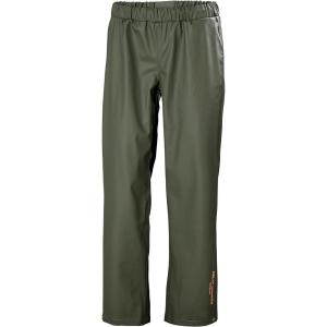 Helly Hansen Women’s Luna Rain Pant – Waterproof Work Pant – Adjustable Overpants & Snap Hems – Golf Rain Gear(480 Army Green)