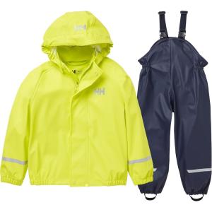 Helly Hansen unisex-child New Bergen Pu Rainset(350 Sweet Lime)