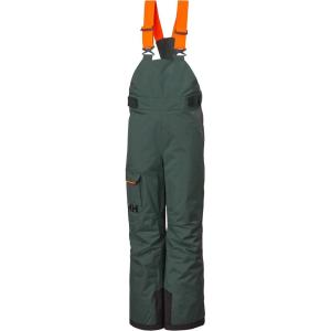 Helly-Hansen Junior Summit 2.0 Bib Pant, Unisex Waterproof Ski & Snowboard Overalls, Adjustable Fit, Breathable, Durable(495 Darkest Spruce)