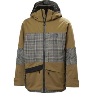 Helly-Hansen Junior Summit 2.0 Jacket – Unisex Waterproof Windproof Breathable Youth Outerwear for Outdoor Adventures(718 Sepia Aop)