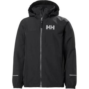 Helly-Hansen unisex-child Helly Hansen Juell Rain Jacket(990 Black)