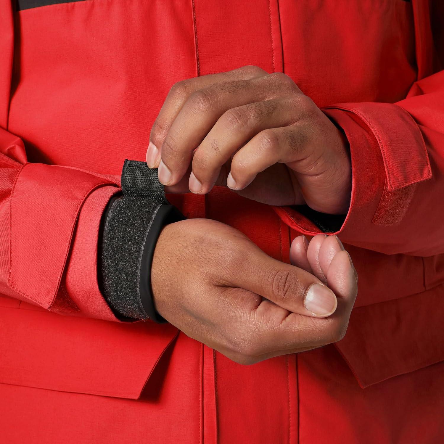 imageHelly Hansen Mens Pier Jacket 40 Waterproof Sailing Rain Gear Lightweight Outdoor Jacket Hooded Foul Weather Gear222 Alert Red
