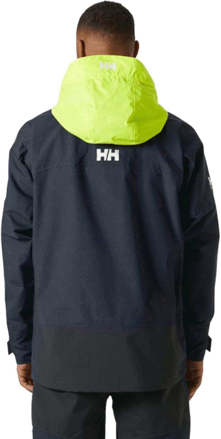 imageHelly Hansen Mens Pier Jacket 40 Waterproof Sailing Rain Gear Lightweight Outdoor Jacket Hooded Foul Weather Gear597 Navy