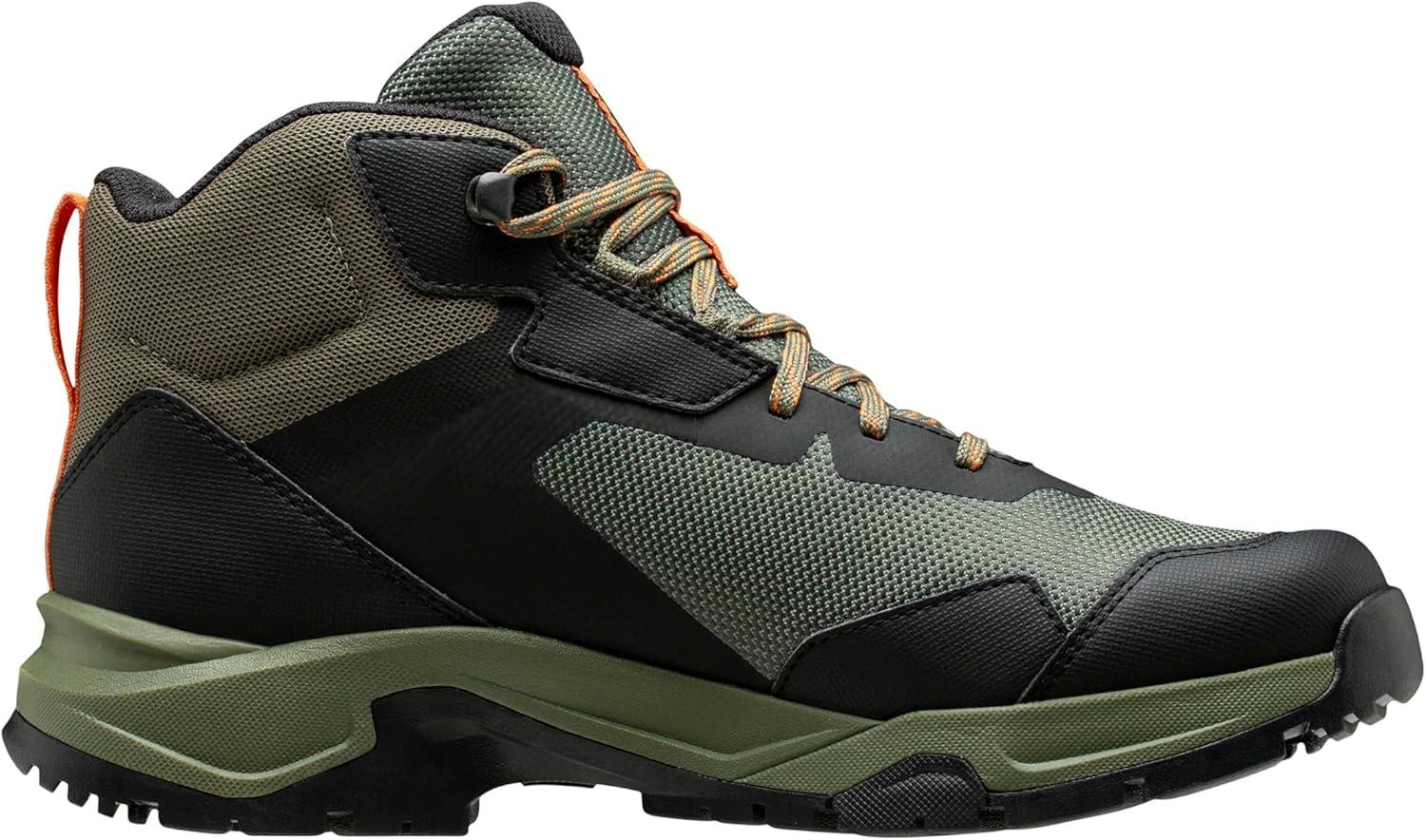 imageHellyHansen Canyon Mid HT Mens Waterproof Lightweight Hiking Boots Breathable Cushioned Ankle Support Durable Grip431 Utility GreenLav Green