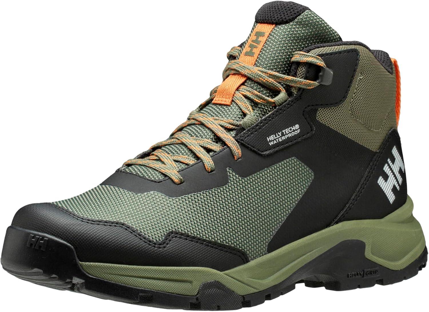 imageHellyHansen Canyon Mid HT Mens Waterproof Lightweight Hiking Boots Breathable Cushioned Ankle Support Durable Grip431 Utility GreenLav Green