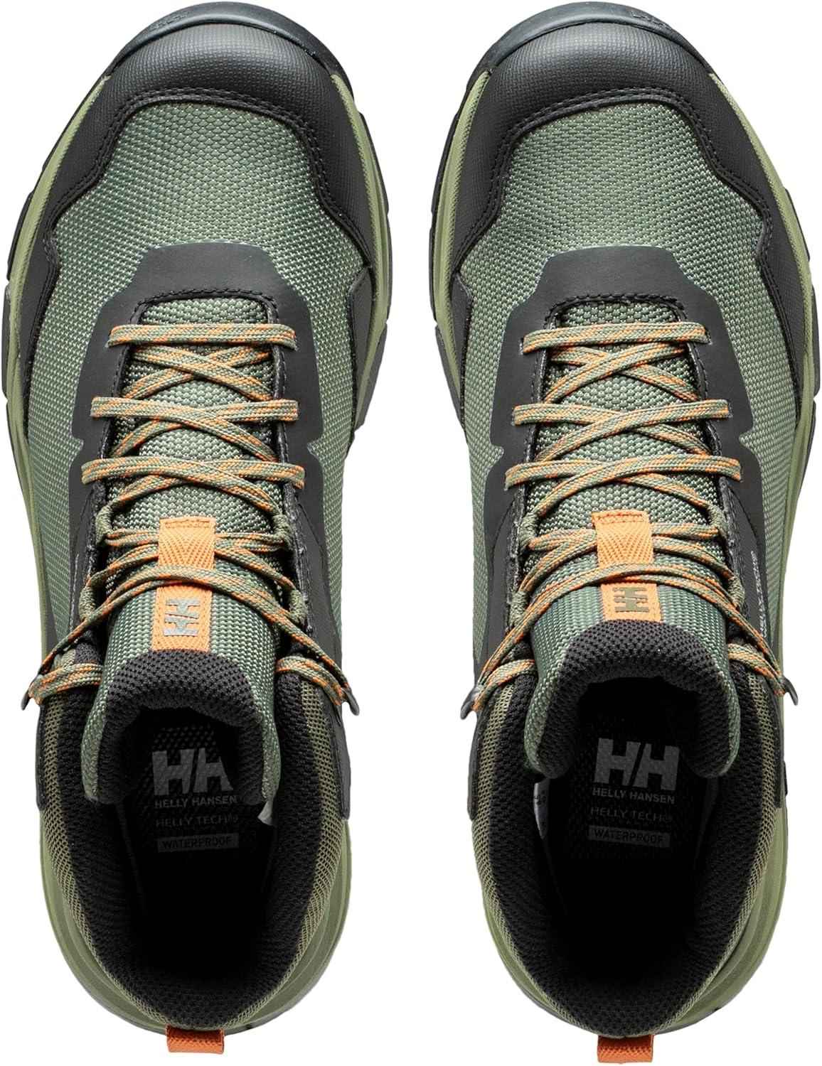 imageHellyHansen Canyon Mid HT Mens Waterproof Lightweight Hiking Boots Breathable Cushioned Ankle Support Durable Grip431 Utility GreenLav Green