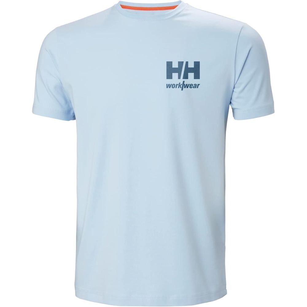 imageHellyHansen 33979 Mens Logo TShirt513 Pinnacle Blue