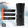Helly Hansen Bifrost BOA Work Boot – Primaloft Mens Winter Boots – Slip-Resistant Sole & Grip – Dual BOA Waterproof Design – Helly Tech Waterproof Membrane – Durable TPU Toe Bumper(990 Black)