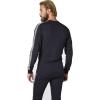 Helly Hansen Men’s Lifa Stripe Crew Lightweight Breathable Moisture Wicking Thermal Baselayer, 998 Black – Medium(994 Graphite Blue)
