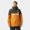 Helly Hansen Men’s Pier Jacket 4.0 – Waterproof Sailing Rain Gear – Lightweight Outdoor Jacket – Hooded Foul Weather Gear(399 Mustard)