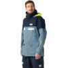 Helly Hansen Men’s Pier Jacket 4.0 – Waterproof Sailing Rain Gear – Lightweight Outdoor Jacket – Hooded Foul Weather Gear(601 Washed Navy)