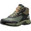 Helly-Hansen Canyon Mid HT Men’s Waterproof Lightweight Hiking Boots – Breathable, Cushioned Ankle Support, Durable Grip(431 Utility Green/Lav Green)