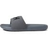 Helly-Hansen H/H Slide Mens Casual Comfortable Sandals, Lightweight Padded Strap, Large Logo, Slip-On Beach Pool Footwear(Charcoal/Phantom)